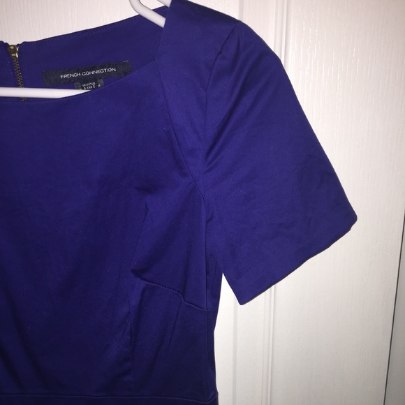 FRENCH CONNECTION monarch blue RICHIE dress 2 - Picture 7 of 8